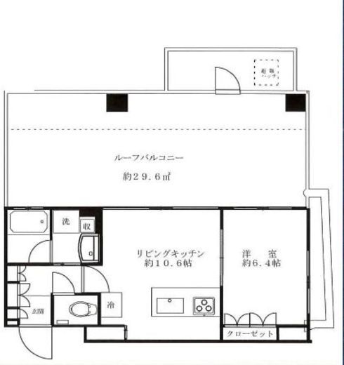 オープンレジデンシア南青山 6階 間取り図