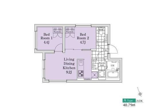 エクサム桜新町 301 間取り図