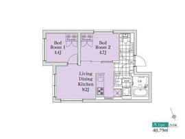 エクサム桜新町 301 間取り図