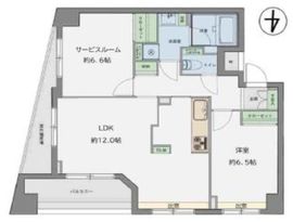 クレッセント麻布2 3階 間取り図