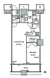 ザ・東京タワーズ ミッドタワー 27階 間取り図