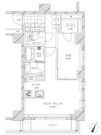 コスモリード市ヶ谷払方町 203 間取り図