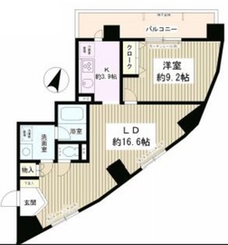 エスタシオン西新宿 801 間取り図