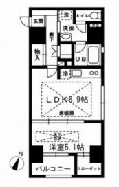 ルジェンテリベル日本橋濱町 8階 間取り図