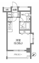 ルクレ森下レジデンス 1105 間取り図