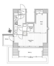 プレミアムキューブジー東新宿 7階 間取り図