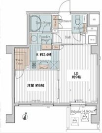 カスタリア三宿 503 間取り図