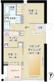 ガーデニエール砧ウエスト 513 間取り図