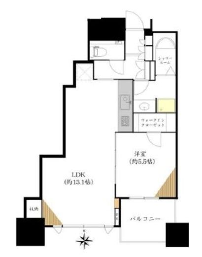 ドゥ・トゥール 49階 間取り図