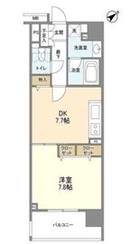 クリオ五反田 7階 間取り図