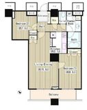 ザ・東京タワーズ シータワー 44階 間取り図