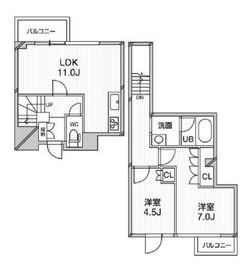 アーバンフラッツ目黒本町 113 間取り図