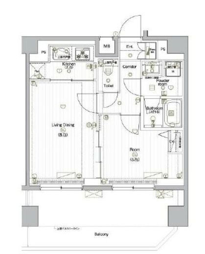 プレミアムキューブG北新宿 4階 間取り図