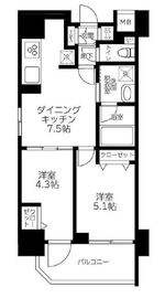 ティモーネプレミアム三ノ輪ステーション 6階 間取り図