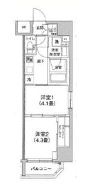 ティモーネプレミアム三ノ輪ステーション 13階 間取り図