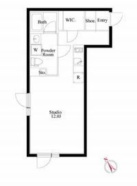 パセオ市谷台町 2-301 間取り図