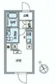 パセオ市谷台町 2-202 間取り図