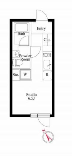 パセオ市谷台町 2-402 間取り図