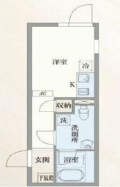 パセオ市谷台町 2-204 間取り図