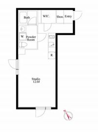 パセオ市谷台町 2-401 間取り図