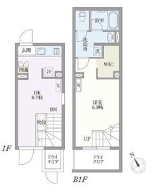 パセオ市谷台町 1-103 間取り図