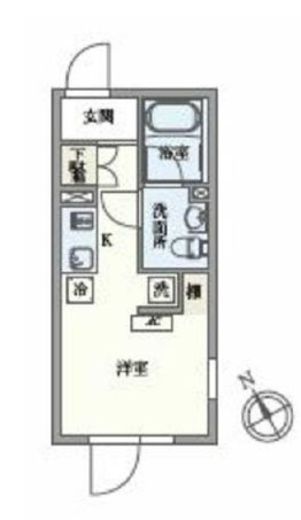 パセオ市谷台町 1-302 間取り図