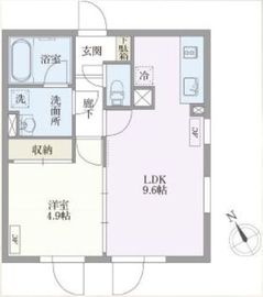 パセオ市谷台町 1-402 間取り図