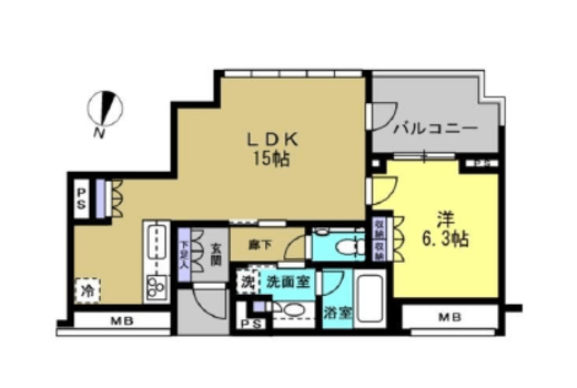 宮益坂ビルディングザ・渋谷レジデンス 10階 間取り図