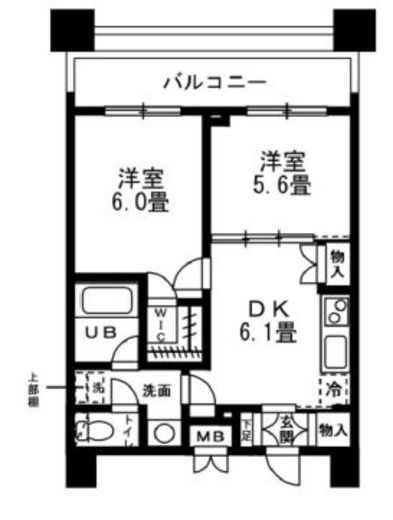 レジディア錦糸町 1005 間取り図