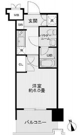 レジディア新宿御苑 202 間取り図