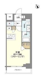 リビオレゾン新虎通り 13階 間取り図