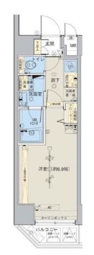 ブライズ神保町 5階 間取り図