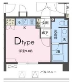 ガレリア東新宿 1405 間取り図