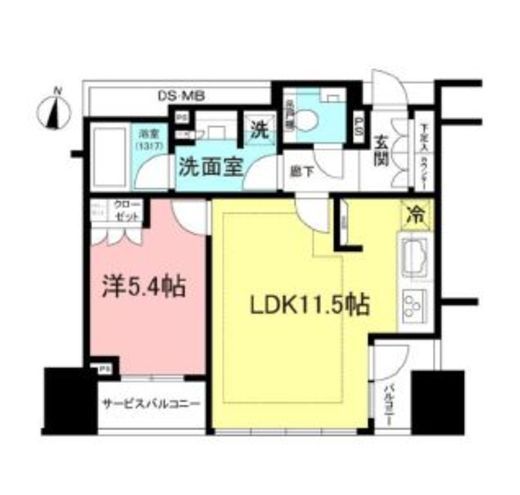 宮益坂ビルディングザ・渋谷レジデンス 7階 間取り図