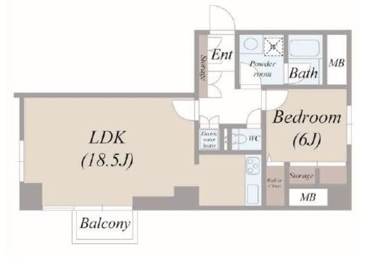 グランドメゾン麻布十番館 8階 間取り図