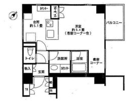 アルス勝どきコモーネ 8階 間取り図