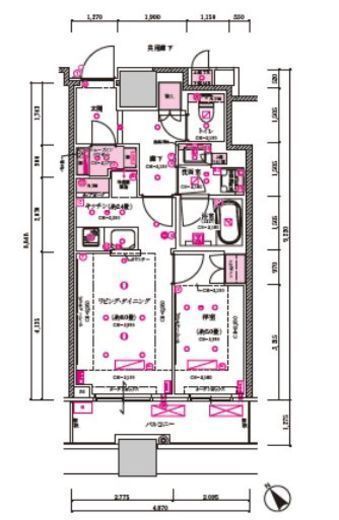 目黒第一マンションズ 1107 間取り図