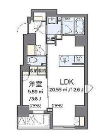 ラヴィエ銀座東 201 間取り図