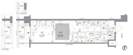 ドゥーエ早稲田 112 間取り図