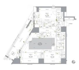 ドゥーエ早稲田 301 間取り図