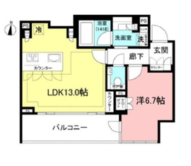 宮益坂ビルディングザ・渋谷レジデンス 15階 間取り図