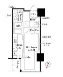 宮益坂ビルディングザ・渋谷レジデンス 14階 間取り図