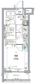 クレヴィスタ中野落合 104 間取り図