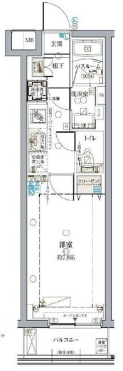 クレヴィスタ中野落合 207 間取り図