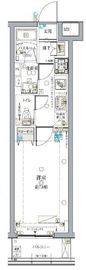 クレヴィスタ中野落合 208 間取り図