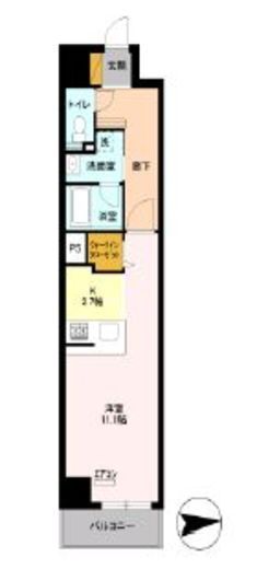 ロイヤルパークスシーサー 821 間取り図