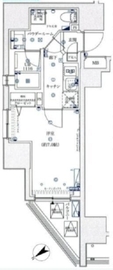 フェルクルール上野駅前 2階 間取り図