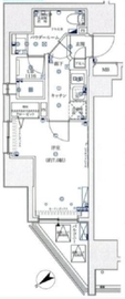 フェルクルール上野駅前 2階 間取り図