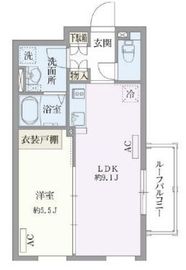 パセオ荏原中延 401 間取り図