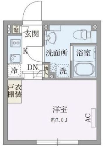 パセオ荏原中延 103 間取り図